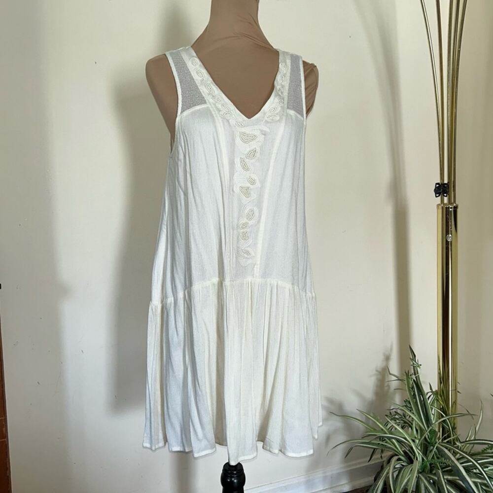 NWT Eiffel Tower Designs Rayon Flow Sleeveless Dress Large